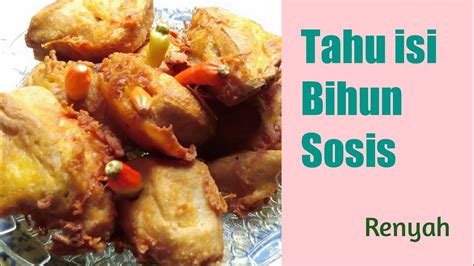 Haluskan bawang putih, daun jeruk dan cabai merah, masukkan gula merah dan garam , ulek hingga. Cara membuat tahu isi crispy isi bihun sosis - YouTube