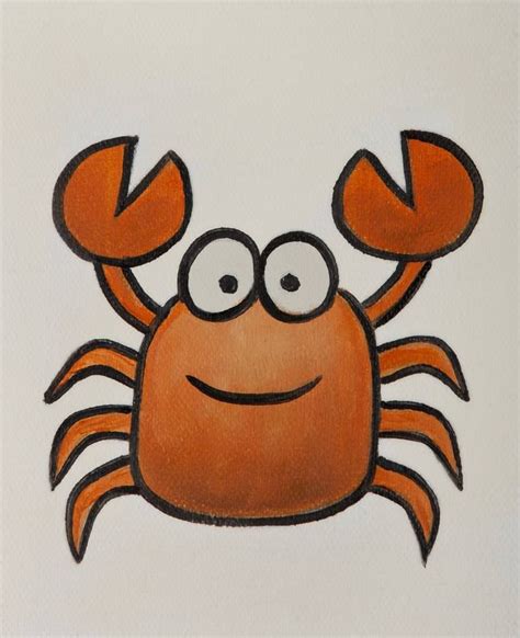 Crab Painting | Crab painting, Cartoon painting, Painting art projects
