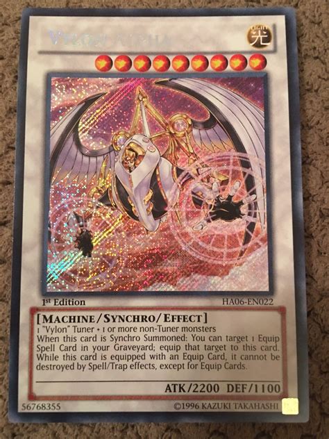 Yugioh Foil Holo 1st Edition Vylon Alpha Ha06 En022 Is In Mint Condition Opened Package And Put