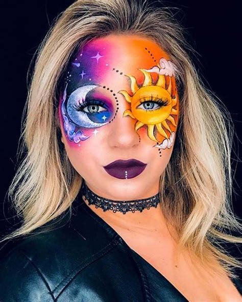 43 Easy Halloween Costumes Using Only Makeup Page 4 Of 4 Stayglam Crazy Makeup Holloween