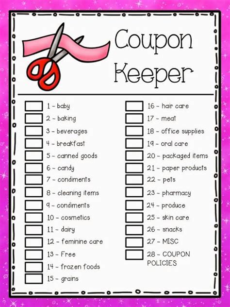 coupon keeper binder pages  home sweet home pinterest