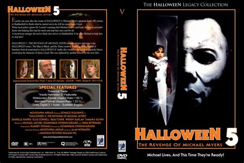 Halloween 5 The Revenge Of Michael Myers Movie Dvd Custom Covers