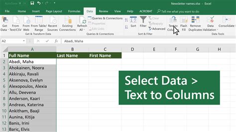 How To Separate Data In Excel