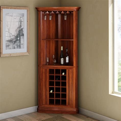 Tall Corner Liquor Cabinet