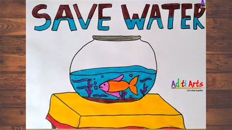 Save Water Drawing Save Water Poster Save Water Poster Drawing
