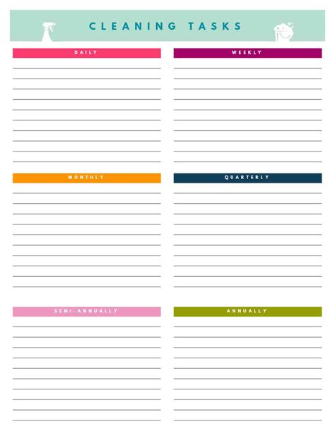40 Printable House Cleaning Checklist Templates Template Lab Intended