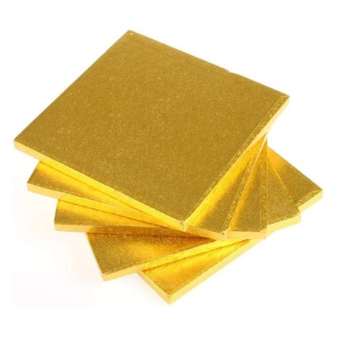 12 Inch 30cm Gold Square Cake Drum Thick Board From Only 99p