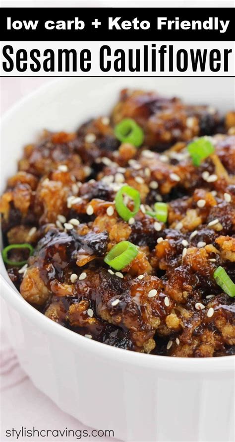 A typical sub has at least 50 grams of carbs. Low Carb - Keto Friendly Sesame Cauliflower - Delicious ...