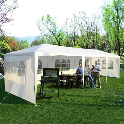 Shop wayfair for all the best outdoor canopies. Costway 10 ft. x 30 ft. White Canopy Heavy-Duty Gazebo ...