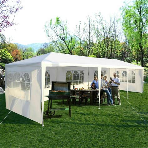 Product title12' white uv resistant outdoor winter gazebo cover. Costway 10 ft. x 30 ft. White Canopy Heavy-Duty Gazebo ...