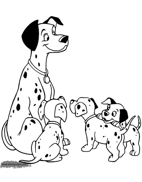Lucky in glass coloring page. 101 Dalmatians Coloring Pages (2) | Disneyclips.com