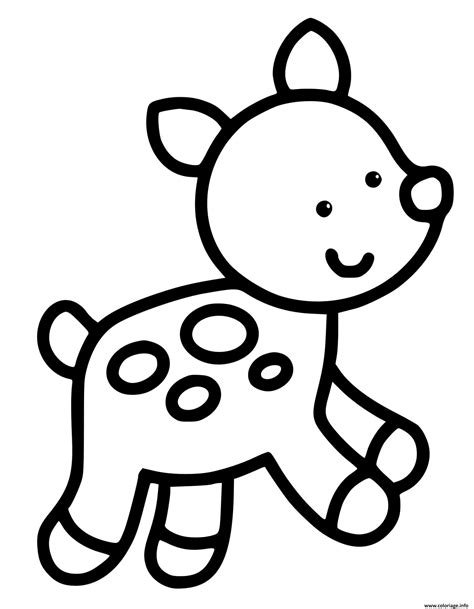 Coloriage animal facile maternelle 2 ans  JeColorie.com