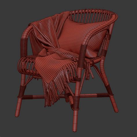 Salvador Chair Rattan 3D Model TurboSquid 1628440