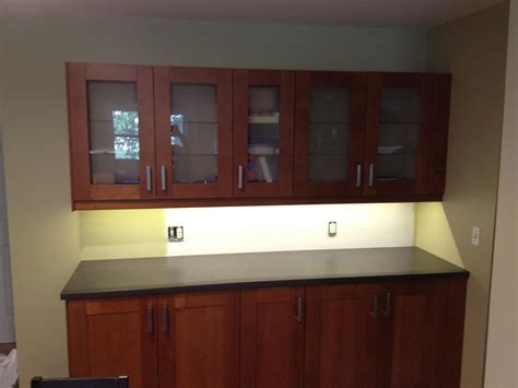 Cut down ikea kitchen cabinets. Our IKEA Kitchen: Under cabinet lighting, and tile backsplash