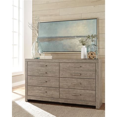 Matching bedroom set and mirror available, sold separately. Signature Design by Ashley Culverbach Contemporary Dresser ...