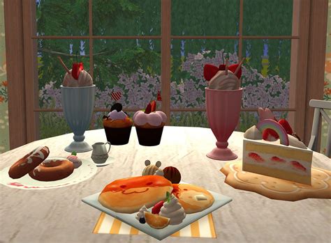 Pin On Sims 2 Deco Food Aesthetically Pleasing Food Japanese Pastry
