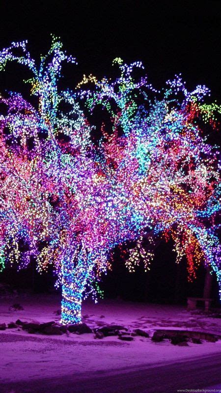 Christmas Lightings Decorative Tree Wallpaper Download Mobcup