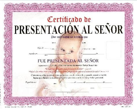 Certificados de bautismos cristianos gratis - Imagui
