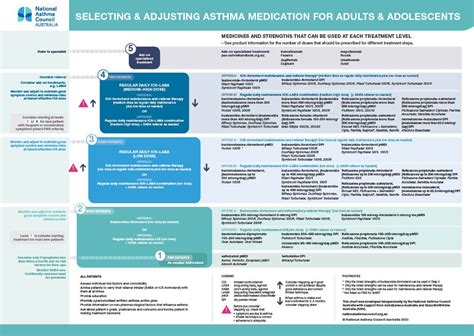 Updated Asthma Charts For Health Professionals National Asthma Council Australia