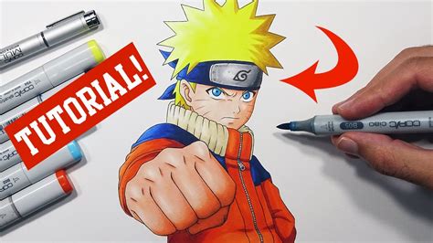 How To Draw Naruto Step By Step Tutorial Youtube