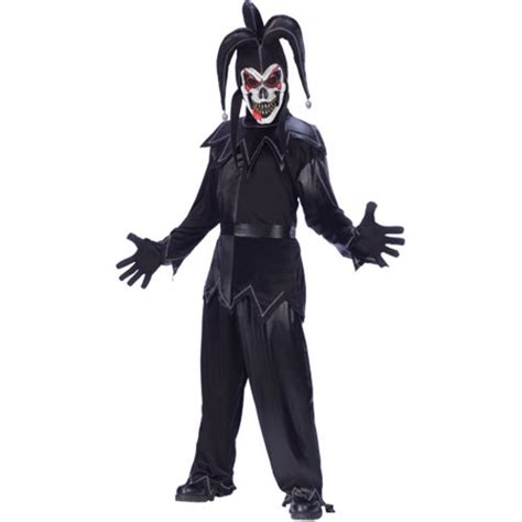 Mens Twisted Evil Jester Fancy Dress Halloween Costume