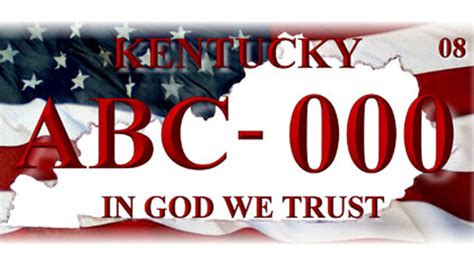 kentucky group sues over nixed in god we trust license plate fox news