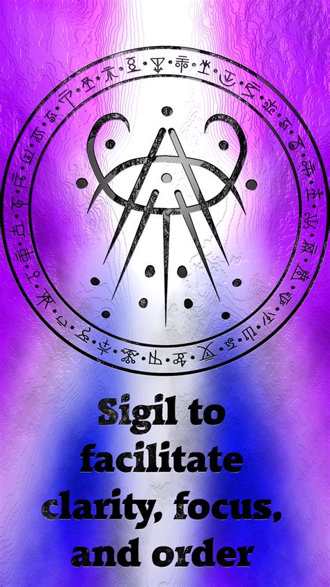 Sigil To Facilitate Clarity Focus And Order Witch Symbols Rune