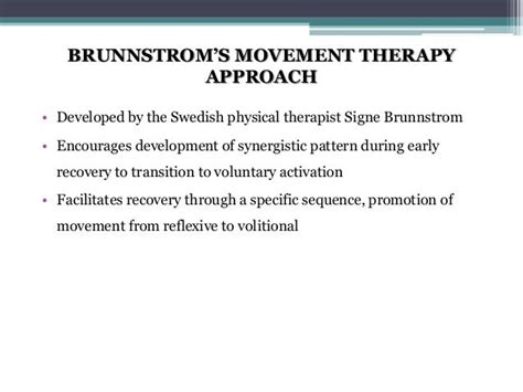 Brunnstrom Stages Of Recovery Stroke Pdf