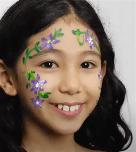 Floral Face Paint Step By Step Guide Video