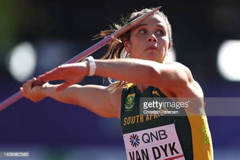 Jo Ane Van Dyk Of Team South Africa Competes In The Womens Javelin