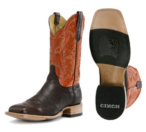 Cinch Brand Womens Moody Orange Western Boot