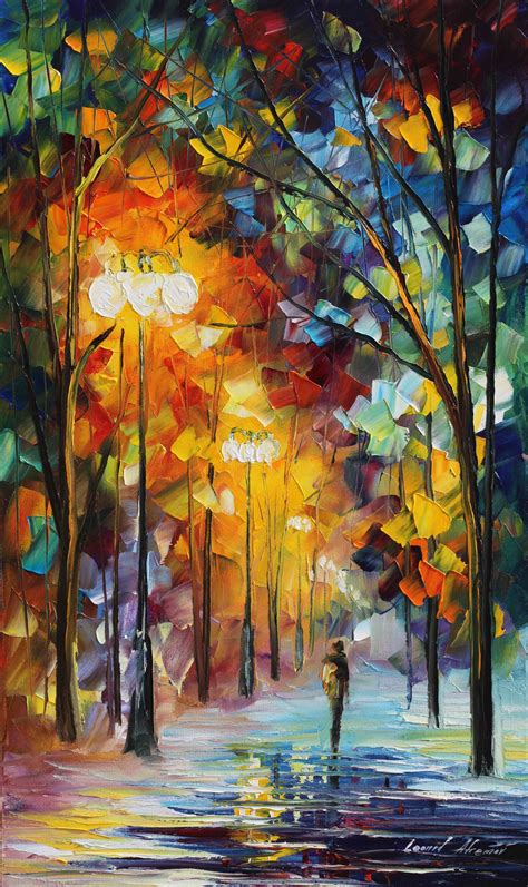 Winter Movement — Palette Knife Oil Painting On Canvas In