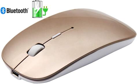 Slim Rechargeable Bluetooth Wireless Mouse Tsmine Optical Cordless