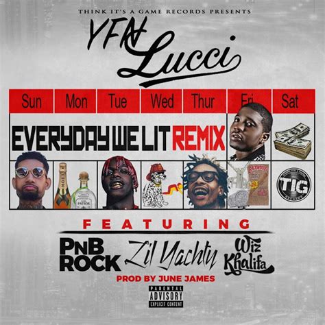 New Music Yfn Lucci Everyday We Lit Remix Feat Pnb Rock Lil