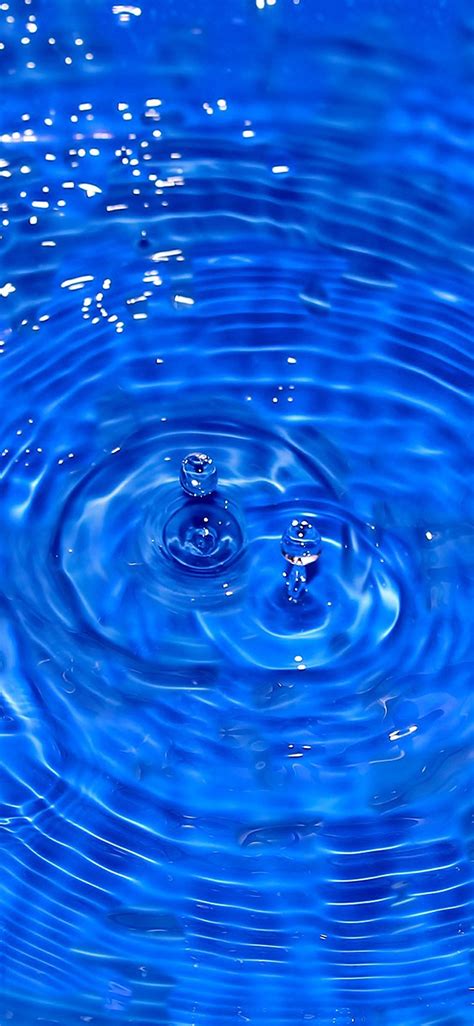 Iphone Wallpaper Ni59 Water Cool Blue Drop Swim