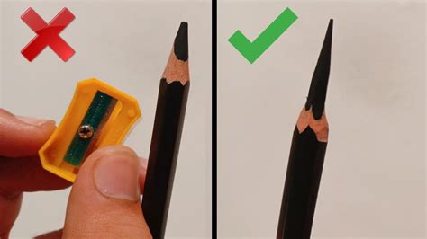 How To Sharpen Charcoal Pencil Youtube