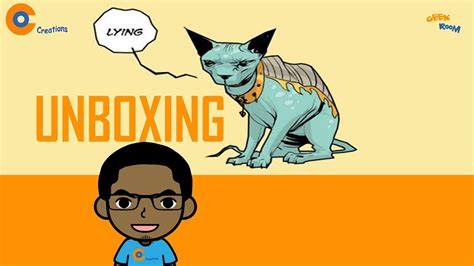 Geek Room Sagas Lying Cat Statue Unboxing Youtube