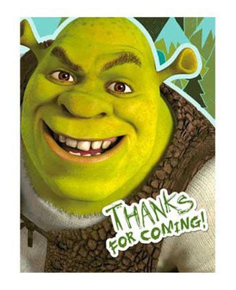 Shrek Forever After Party Thank You Cards Birthday Party Supplies