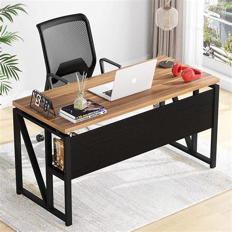Tribesigns L Shaped Desk With Drawer 55 Inches Executive Desk And