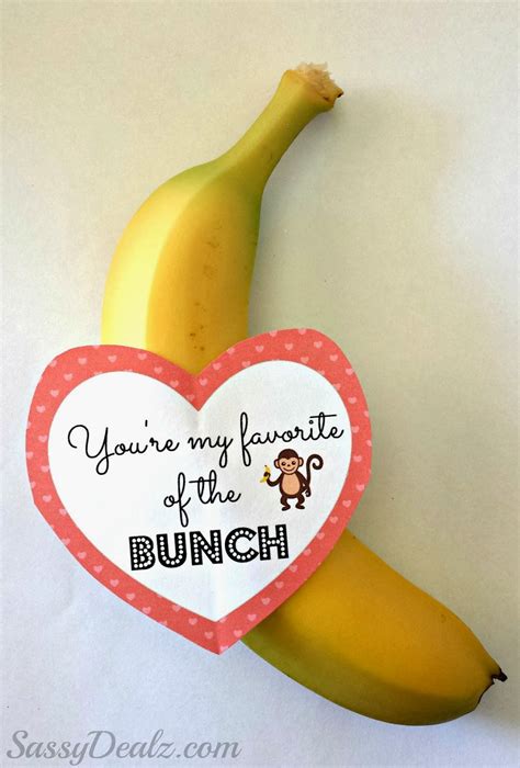 Diy Banana Valentines Day T Idea Youre My Favorite Of The Bunch Crafty Morning