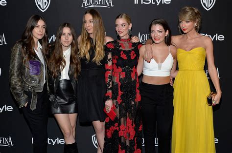 Lorde And Taylor Swift With Selena Gomez At The Golden Globe Parties