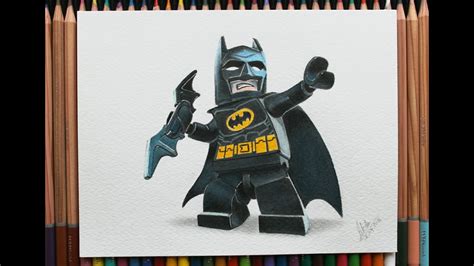 How I Draw And Color Lego Batman Speed Drawing Youtube