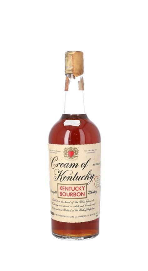 Cream Of Kentucky Straight Bourbon 80 Proof Nv 1 Bt75 Bourbon And Rye