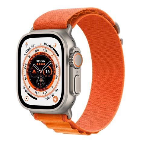 Apple Watch Ultra Gps Cellular 49mm Titanium Case With Orange Alpine