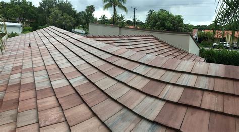Flat Roof Tile Installation Floridian Blend — Miami General Contractor