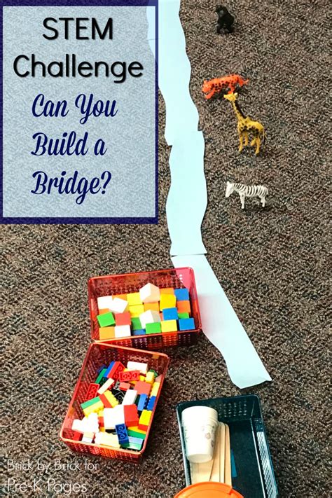 Stem Preschool Activity Build A Bridge Pre K Pages