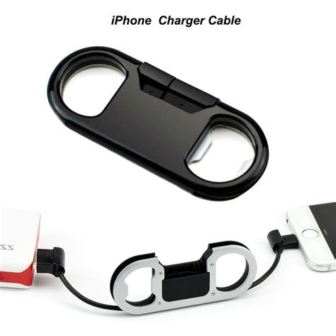 Iphone Charge Lightning Cable Keychain Bottle Opener Aluminum