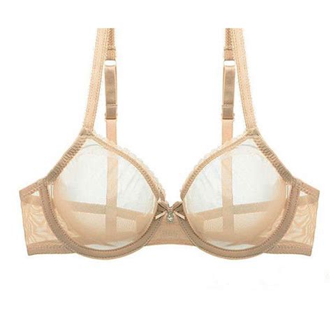 Buy Women S Sheer See Through Bra Plus Size Unlined Transparent Bras And Panties Set Online At