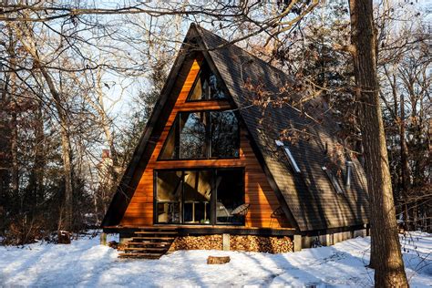 Get Cozy In This Renovated A Frame Cabin In The Woods Dwell