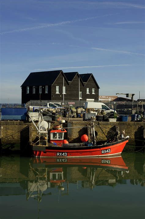 Fishing Boats At Whitstable Harbour 01 Photograph By Chris Laurens